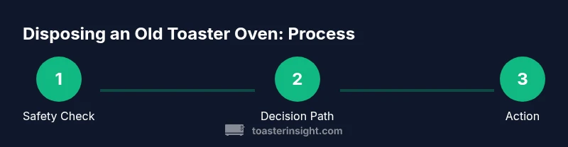 Process chart for disposing an old toaster oven