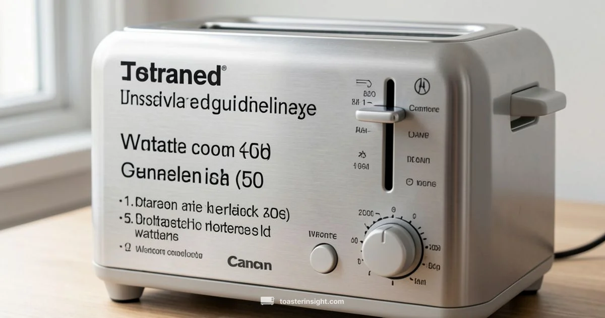 Toaster Wattage Guide - ToasterInsight