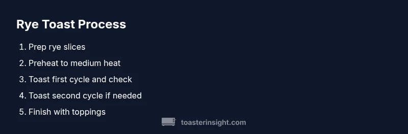 Rye toast process infographic