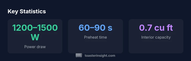 Stats infographic for Euro Pro Toaster Oven