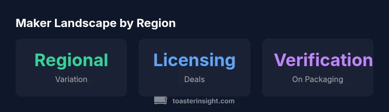 Infographic showing maker landscape by region for Toaster Strudel