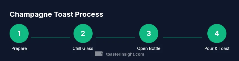 Process diagram for a champagne toast