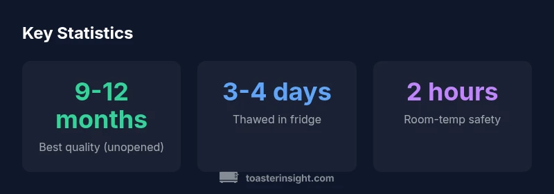 Infographic showing shelf-life windows for toaster strudels
